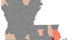 Louisiana access map