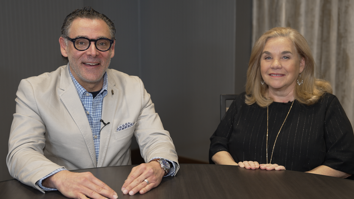 Joel Cohen and Hilary Baldwin