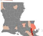 Louisiana access map