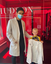 AAD Names Drs Daval Bhanusali and Cory Maughan Patient Care Heroes for Treating Young Dog Bite Victim image