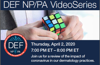 Tonight DEF Webinar Series Kicks Off to Explore COVID19 Impact on PAs NPs image